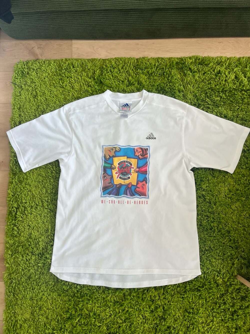 Vintage Adidas Special Olympics Sports Celebrities Festival T-Shirt Size L
